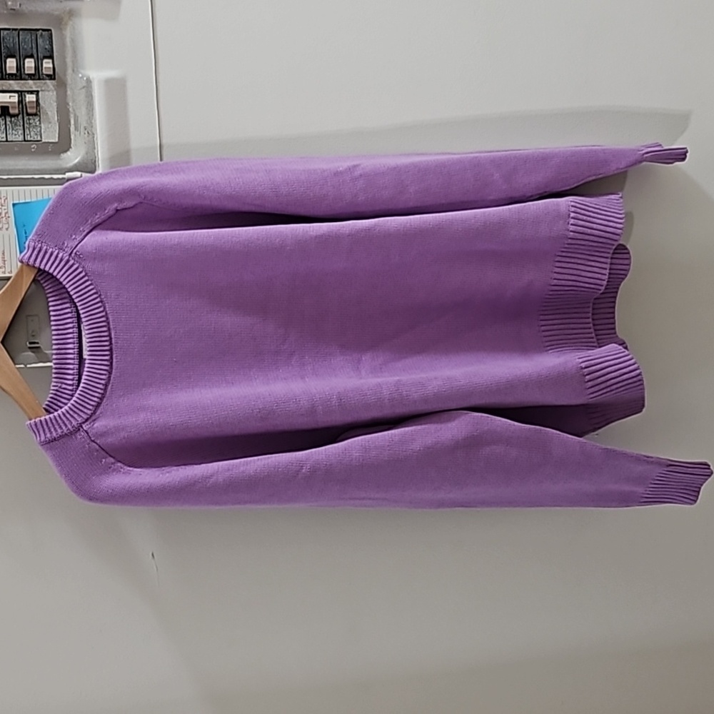 J. Crew Heritage cotton crewneck sweater - Lavender - Medium